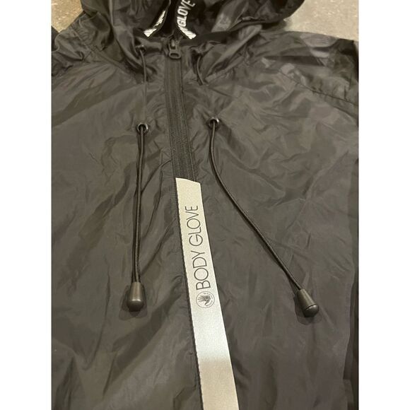 BODY GLOVE MEN'S LIGHTWEIGHT PACKABLE JACKET - BLACK SIZE L - Picture 5 of 9